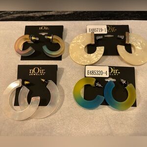 NWT NOIR JEWELRY EARRINGS - 4 CARDS *CLEARANCE*